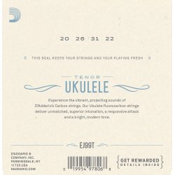 D'Addario EJ99T Ukulele Tenor Carbon